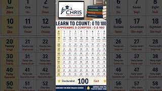 🎓Compter De 0 à 100 en Anglais _Count From 0 to 100 #countnumbers #compter #anglais #english