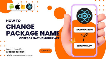 Change package name react native for both android and ios apps