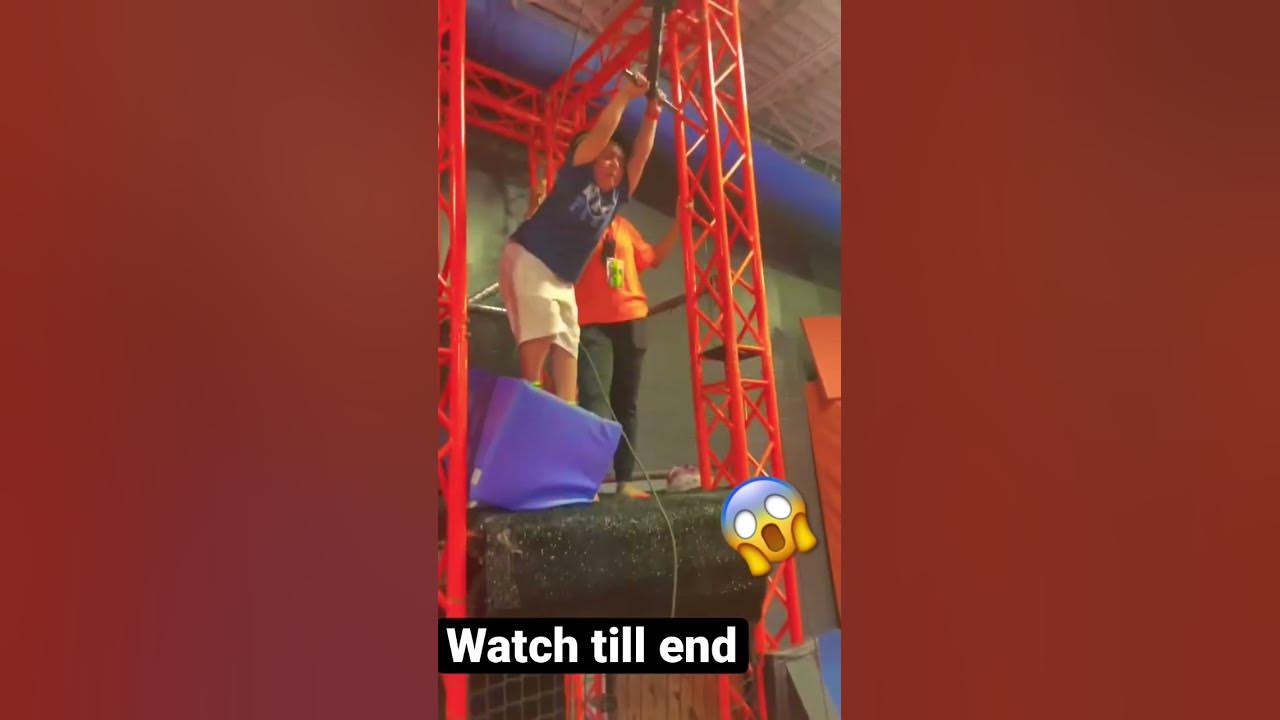 Skyzone zip line 😱 YouTube