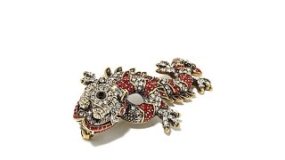 Heidi Daus 'Glittering Guardian' Pav Crystal Pin