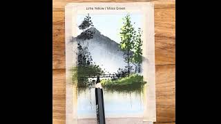 Peaceful Lake Reflection 🌿 | Soft Pastel Landscape Art Process | Relaxing Nature Painting screenshot 4