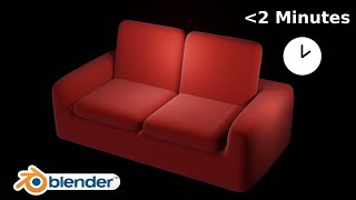 Modeling a COUCH in under 2 MINUTES | Blender 3.6