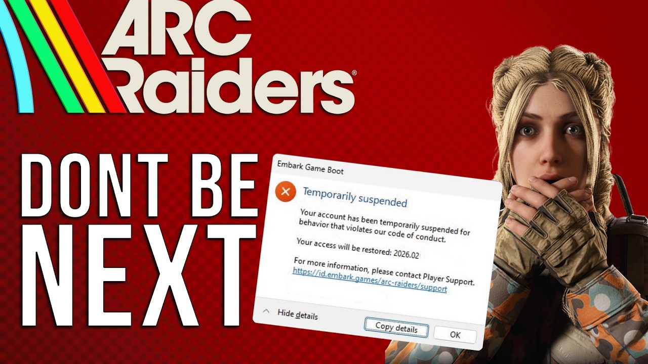 За это вас могут забанить в ARC Raiders (пока не обновляйте игру).