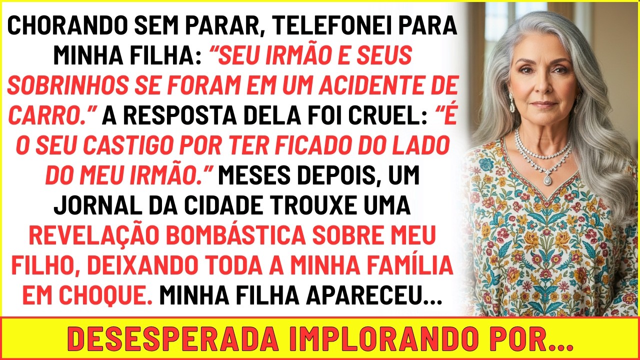 Liguei chorando para minha filha: “Seu irmão se foi” A resposta cruel dela me destruiu. Meses depois