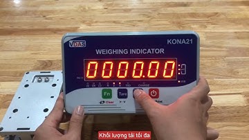 ĐẦU HIỂN THỊ CÂN KONA21 - FUNC 1 - HIỆU CHUẨN CÂN(CALIBRATION)