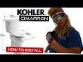 How to install a Kohler Cimarron,  2 piece Elongated Toilet