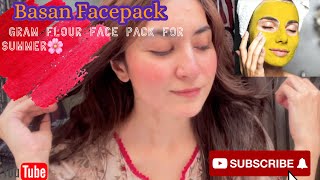 Bassan Face Mask || Gram Flour face pack|| Get amazing Result 🌸❤️