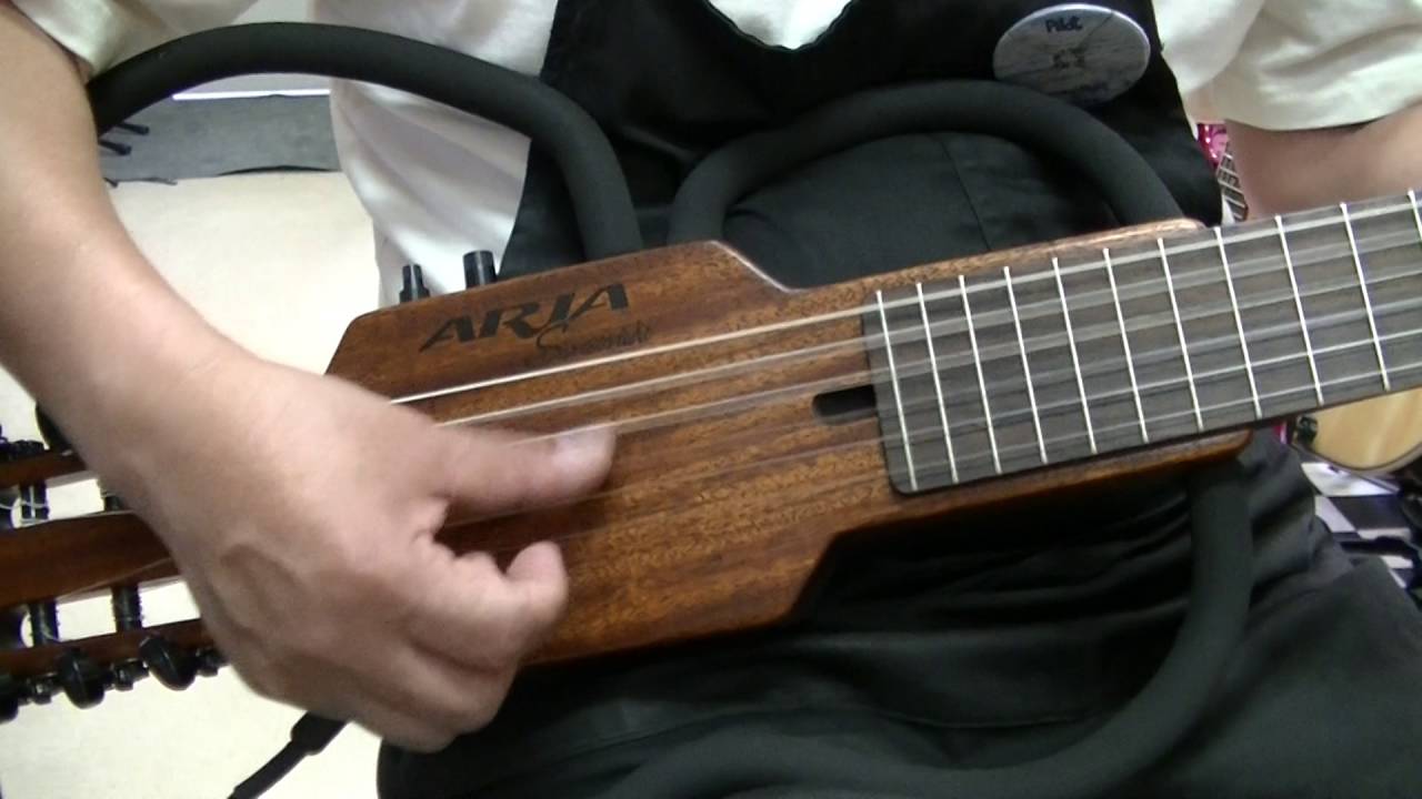 ARIA シンソニードAS-101C　サイレントギター　エレガット