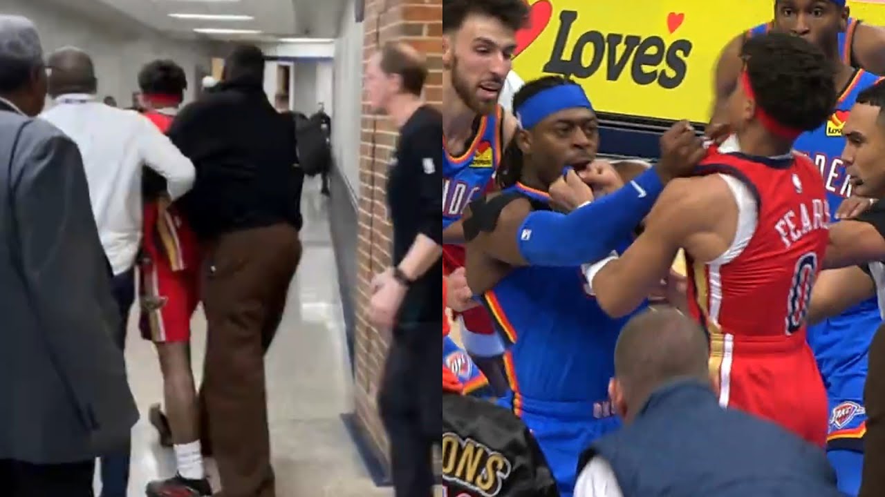 Jeremiah Fears getting held back in hallway after fight with Lu Dort 👀 ...