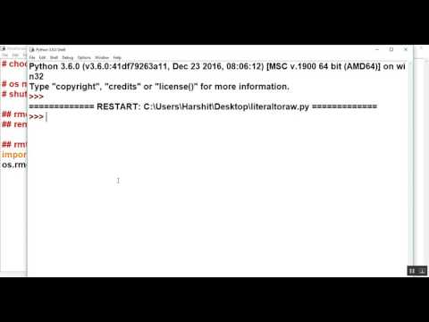 Python tutorial in Hindi 46 : How to choose right module and function to delete files and folders