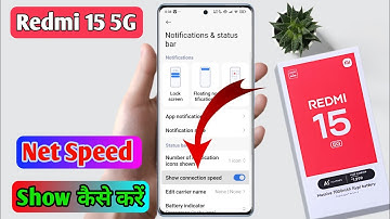 redmi 15 5g network speed show setting | redmi 15 network speed show