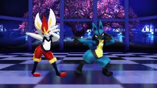 Cinderace & Lucario Mmd - Love And Joy