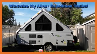 Winterize My Aliner Trailer 🏕😊❄️ #aliner #winterize #diy