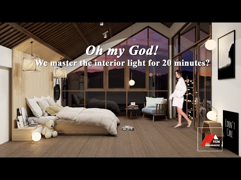 Vray For Sketchup Tutorial #8 | Thiết Lập Ánh Sáng Render Ban Đêm | Interior Night Scene