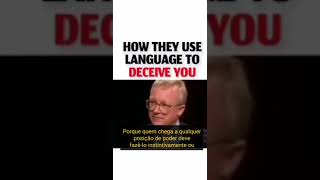 William Lutz, autor do livro Double Speak, explica o processo de corrupção da linguagem.