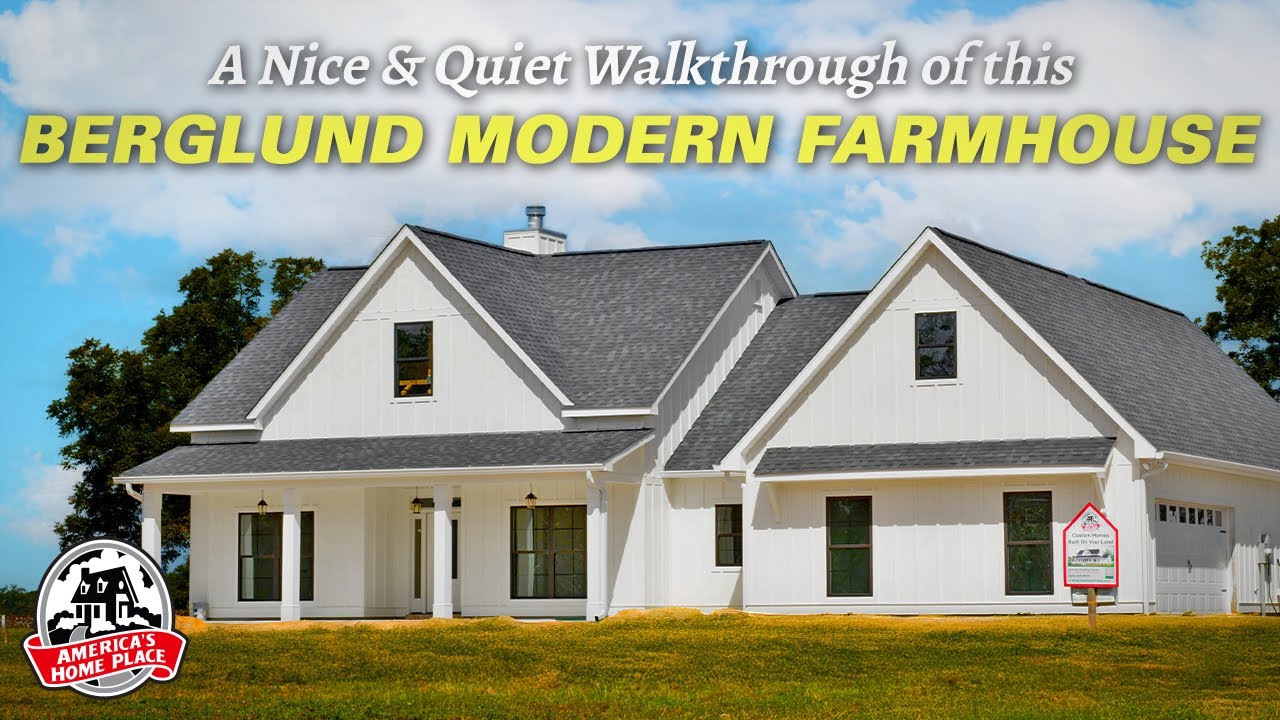 A Nice and Quiet Walkthrough of a Berglund Modern Farmhouse