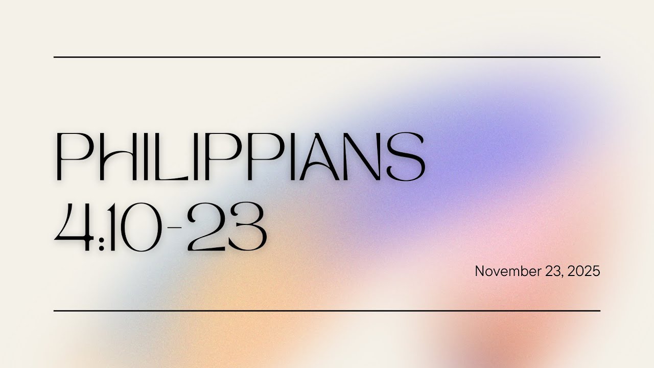November 23, 2025 Sunday Worship Service | North York Christian Community Church