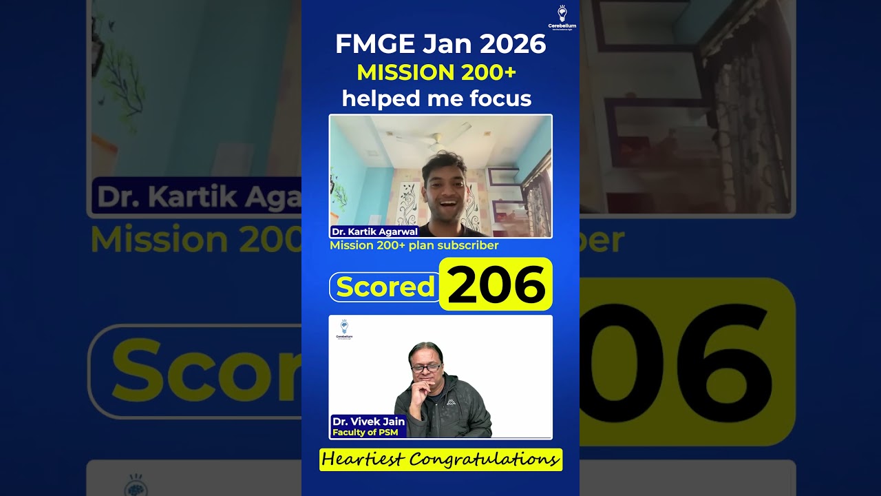 FMGE Topper Talk: How I Crossed 200 (206 Score)