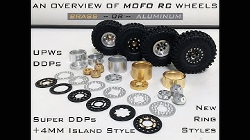 MOFO RC - 1.0" Wheel Overview: UPWs, DDPs, Super DDPs, Island Spacers, Rings & Offset Hubs for SCX24