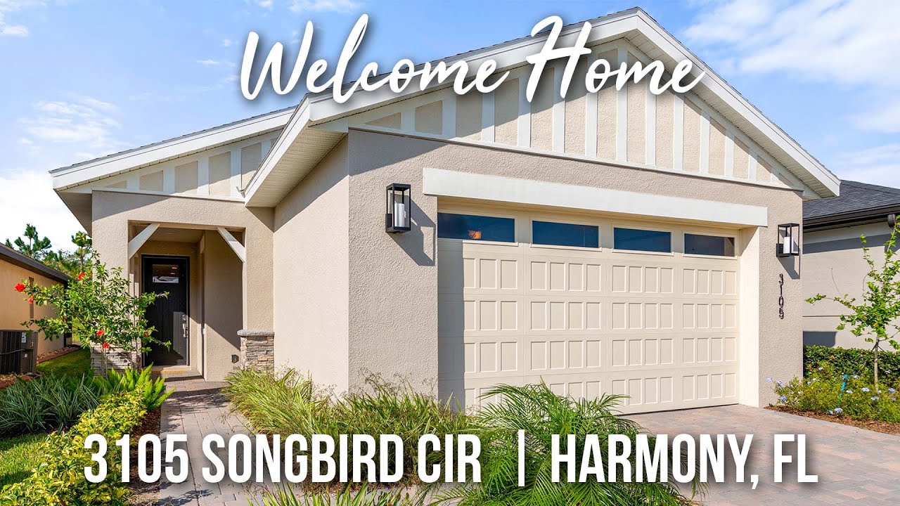 Harmony FL Home For Sale At 3105 Songbird Circle Harmony FL 34773 1 (844) STCLOUD YouTube