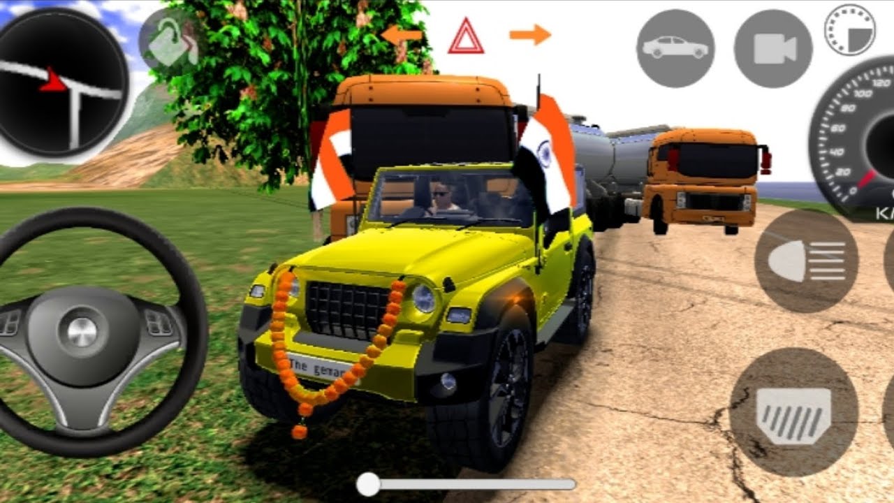Modified Mahindra Thar😈Games:Indian Blue Thar (Gadi Wala Games) Car Game Android Game - #2025 #india
