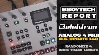 Elektron Analog 4 MK II - OS Update 1.40 - BBoyTechReport.com