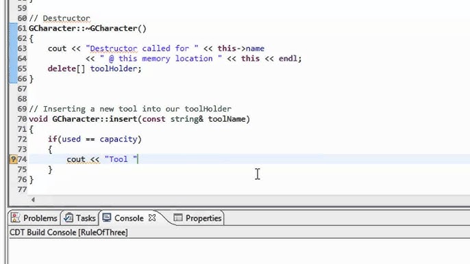 Overloaded Insertion Operator Example in C++ 