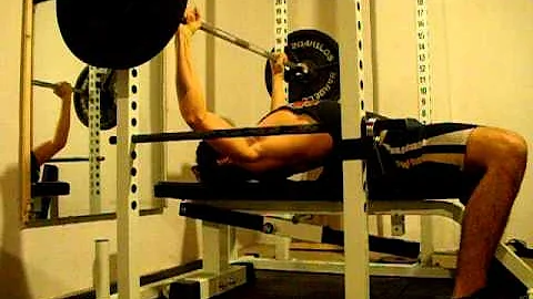 Bench 245-1 rep 5th set BW-155 H-6 foot