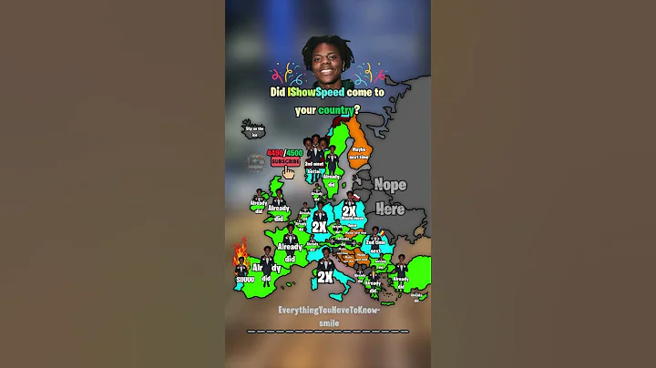 Did IShowSpeed come to your country? 🐶🐕 #shorts #map #europe #geography