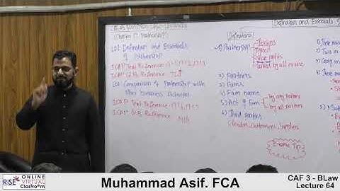 Caf 3 l Sir Asif Lecture 64