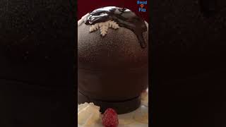 Pouring Cold Chocolate Sauce  in Chocolate Dessert | #shortsvideo #chocolatecake