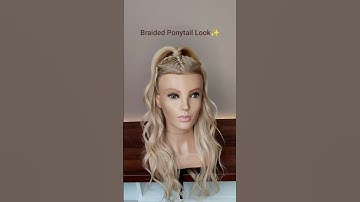 Easy Braided Ponytail Hairstyle ✨