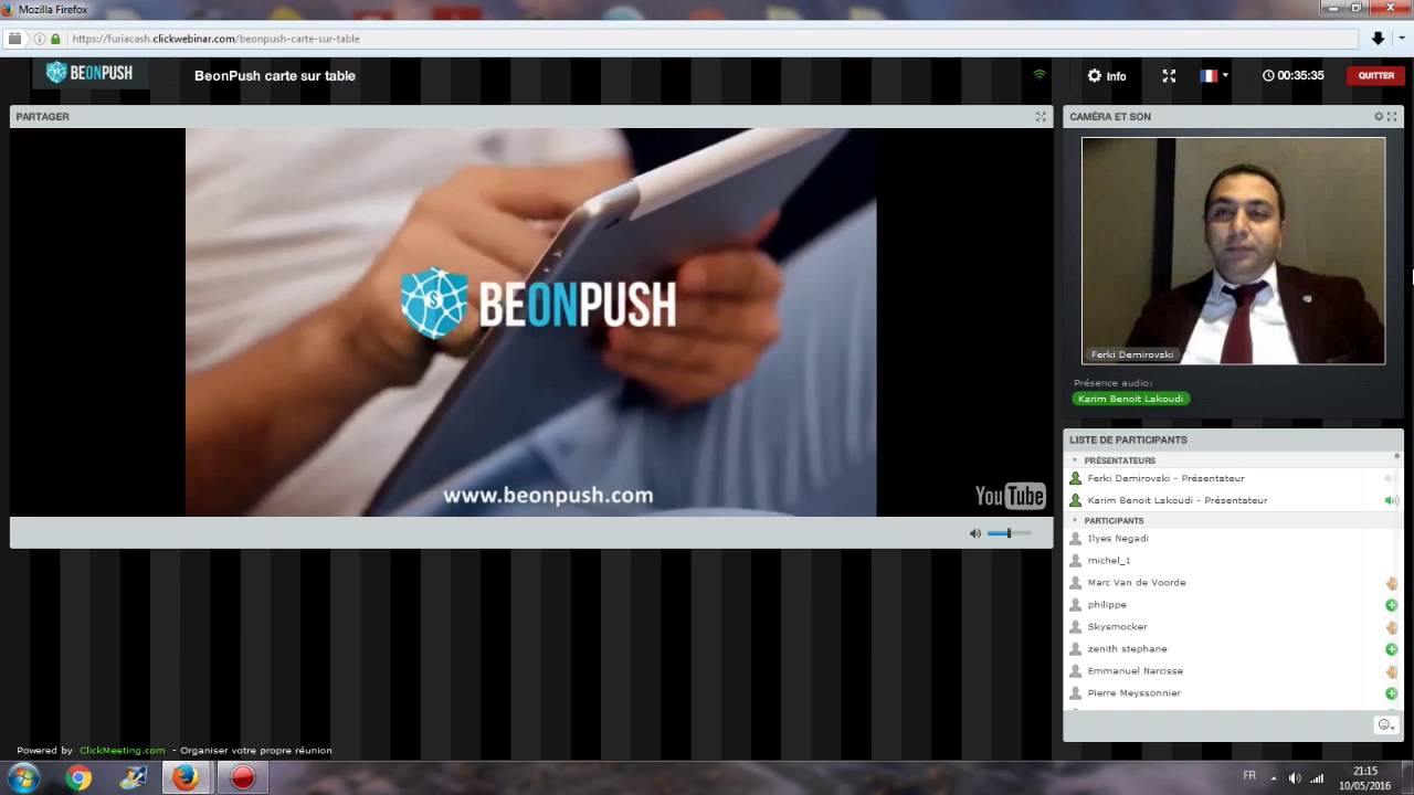 Webinaire Beonpush    10 05 2016 from Ferki Demirovski