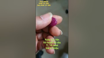 Ruby Lục Yên, đỏ huyết bồ câu lên nhẫn nam cực vip, TL 18 carat, giá sỉ 9 triệul Thủy official