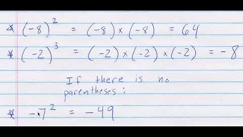 exponents integer base