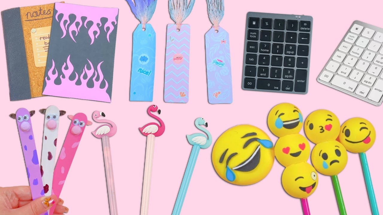 12-diy-school-supplies-ideas-back-to-school-hacks-and-crafts-youtube