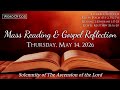 Today's Catholic Mass Readings and Gospel Reflection - Thursday, May 14, 2026