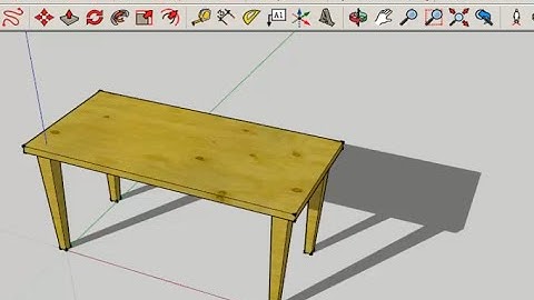 SketchUp: Model a Tapered-Leg Table