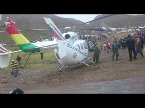 Helicóptero presidencial presenta  fallas