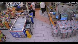 Robbery CCTV Footage at a convenience store
