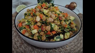 Chickpea Quinoa Salad | I make this almost every week | Vegan | Plant based Salad @MJtastykitchen