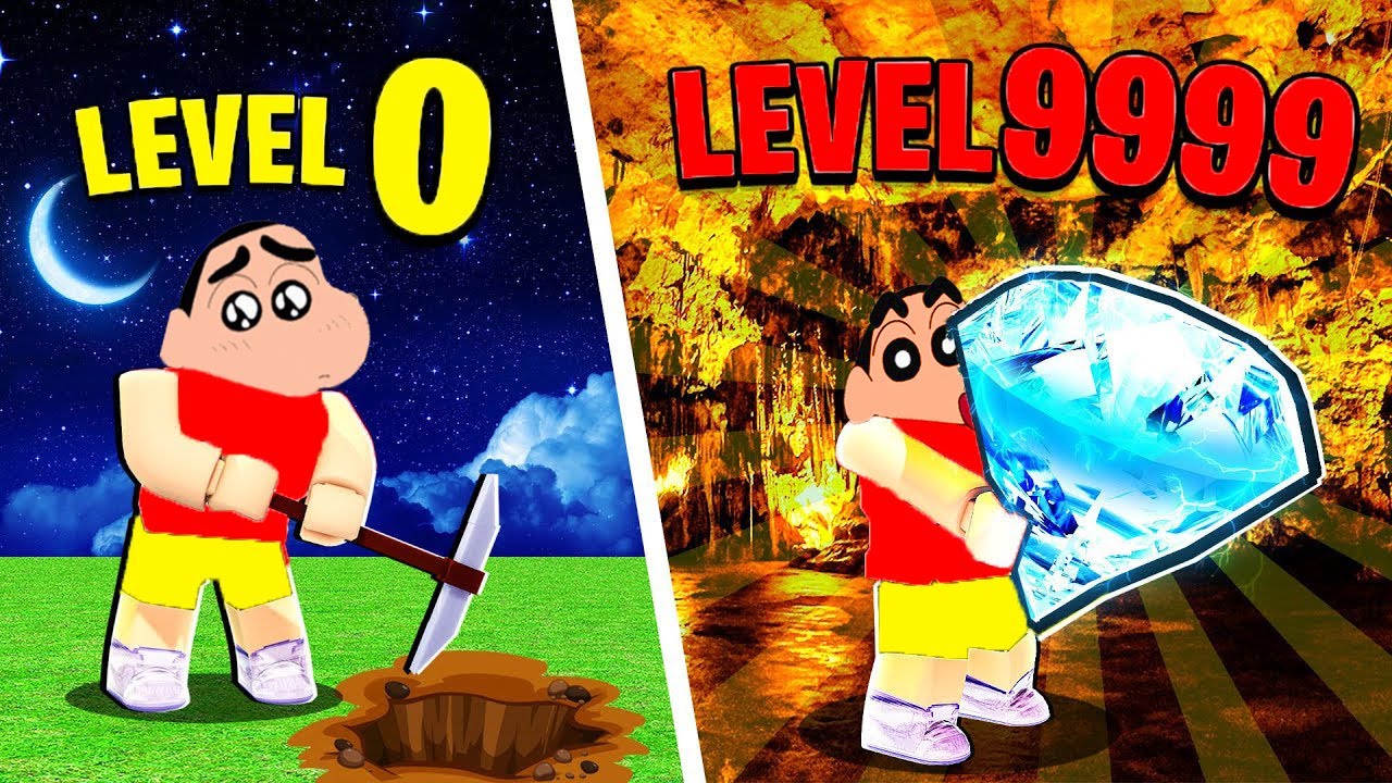 ROBLOX SHINCHAN Hired 1000 MINERS to Reach the MOON in Mineshaft Tycoon 2 with CHOP