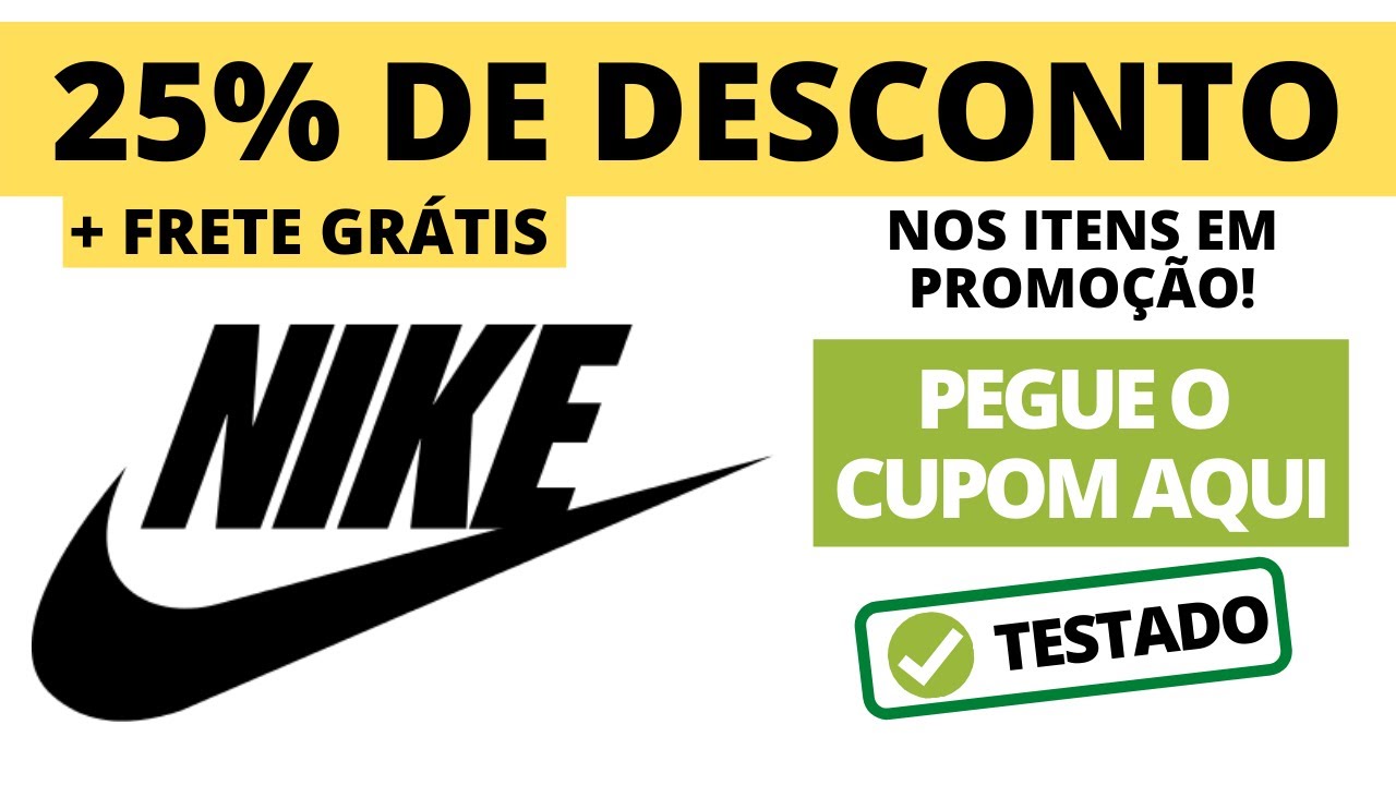 cupom de desconto loja nike