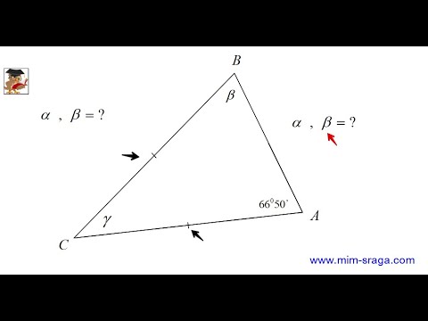 Video: U jednakokračnom trokutu kutovi?