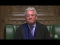BREXIT - Furious Brexiteers raise questions about Speaker Bercow in angry parliamentary exchanges