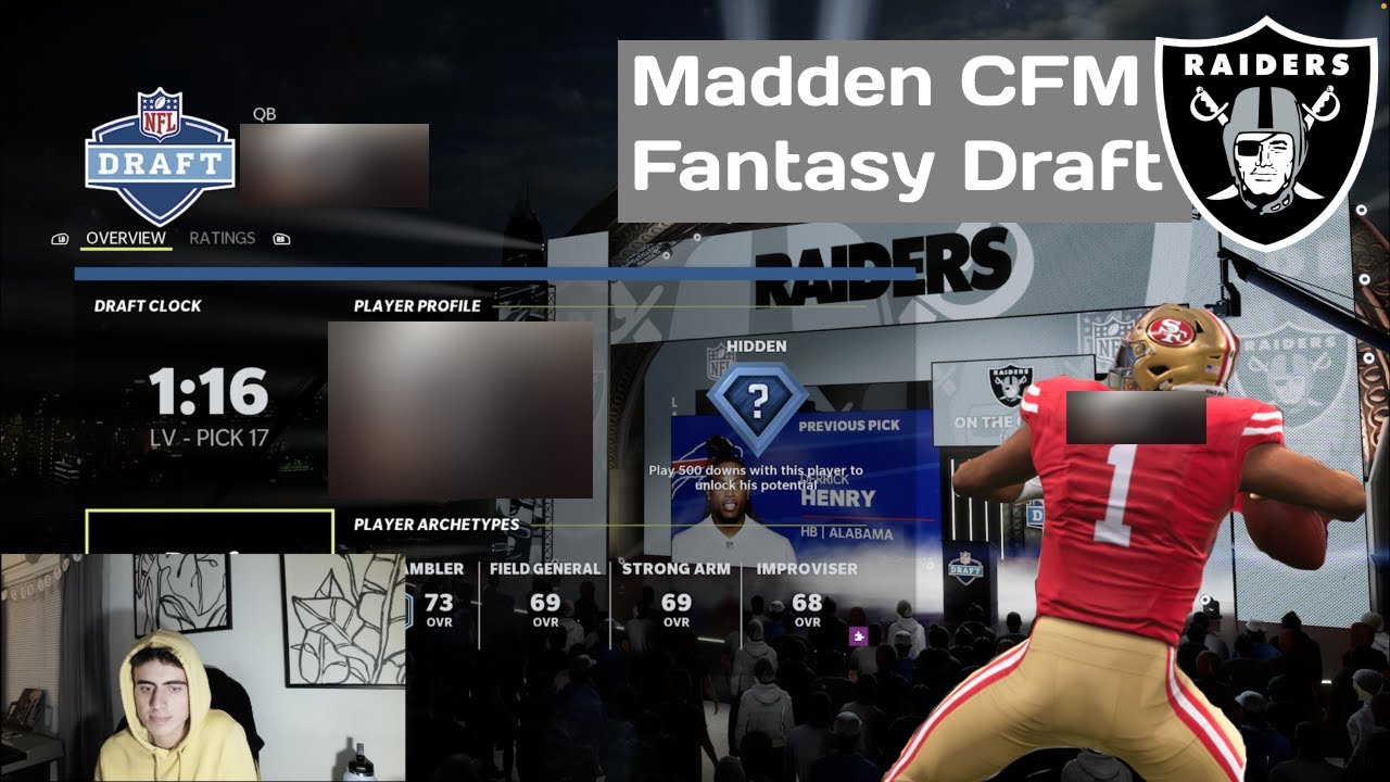 I got the 17th pick in TD Barrett's CFM Fantasy Draft!! Madden 22 TD