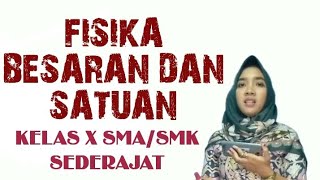 Besaran dan satuan sub 1 mapel fisika ...