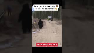 Famous Man dressed like a #bear scares coworkers. What would you do?! #scareprank Profile