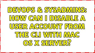 DevOps & SysAdmins: How can I disable a User Account from the CLI with Mac OS X Server?