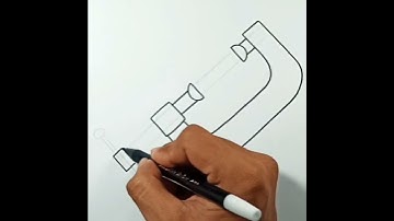 How to draw C Clamp #shorts